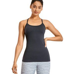 CRZ Yoga Ribbed Athletic Workout Top